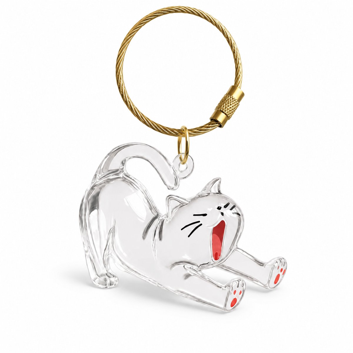 Pet Hair Memorial Keychain