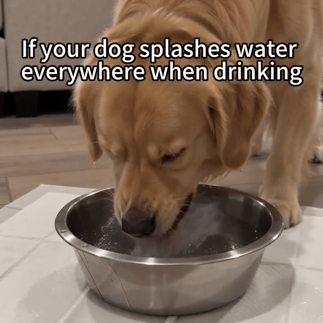 Stainless Steel Pet Water Bowl | Less Splashing, Cleaner Drinking Area