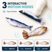 Biomimetic Wiggling Interactive Fish Toy for Cats