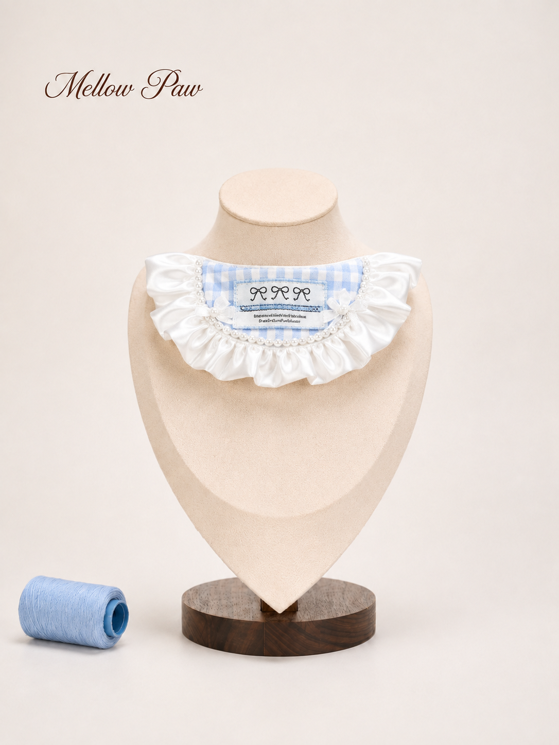 Bluebell Pearl Ruffle Bib