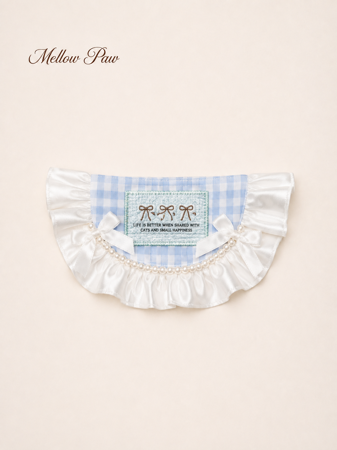 Bluebell Pearl Ruffle Bib