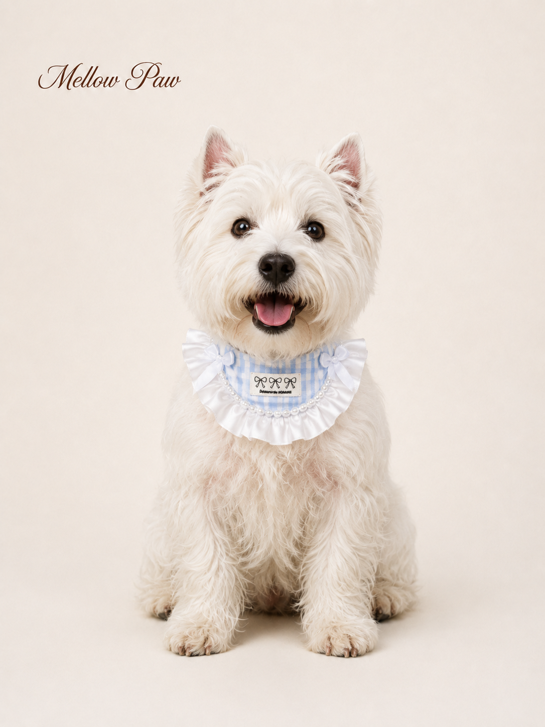 Bluebell Pearl Ruffle Bib