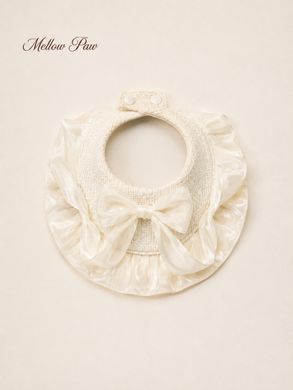 Buttercream Bow Ruffle Collar