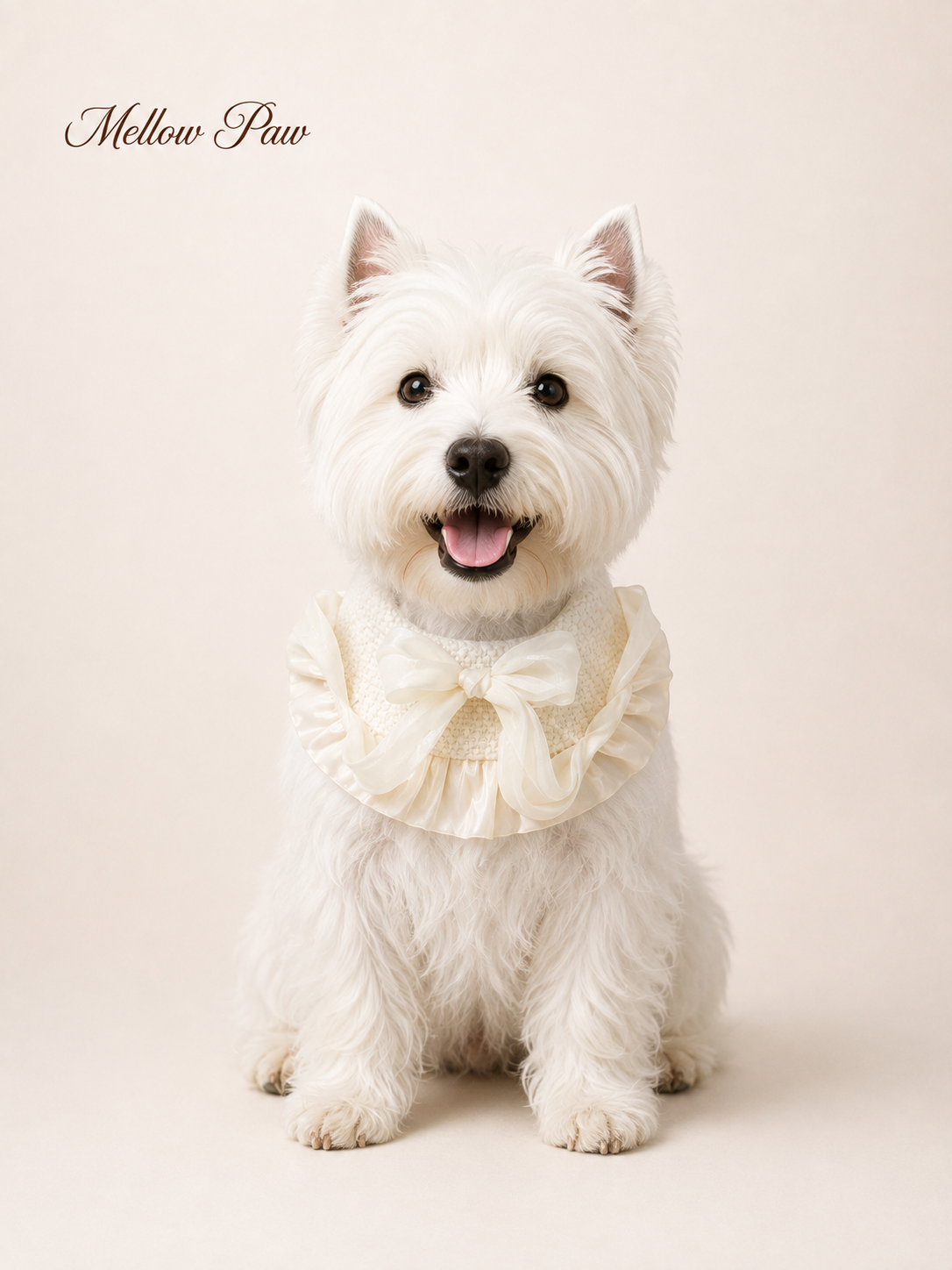 Buttercream Bow Ruffle Collar