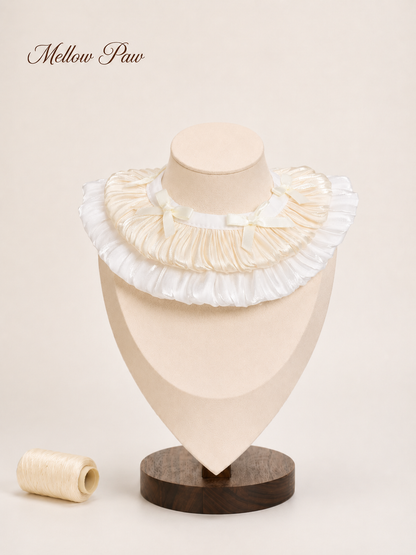 Vanilla Pleated Collar