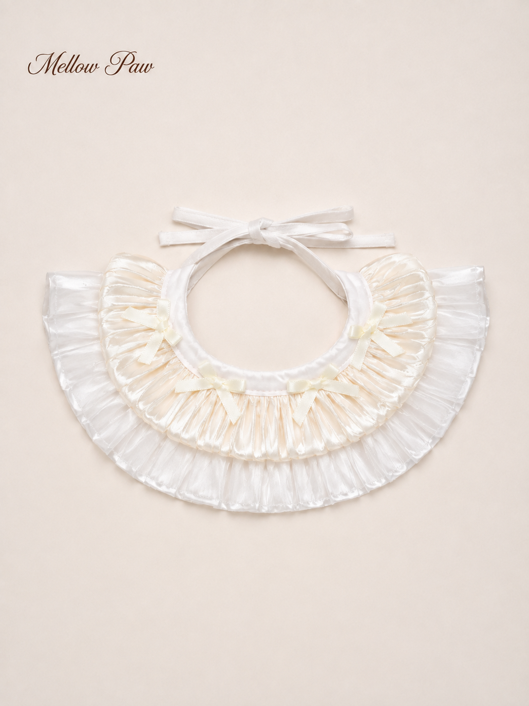 Vanilla Pleated Collar