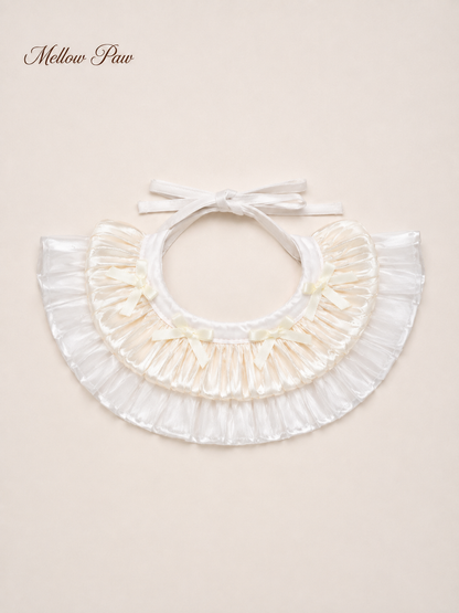 Vanilla Pleated Collar