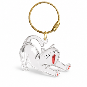 Pet Hair Memorial Keychain