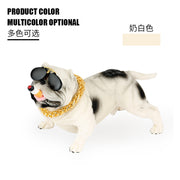 Sunglasses Dog Car Dashboard Ornament