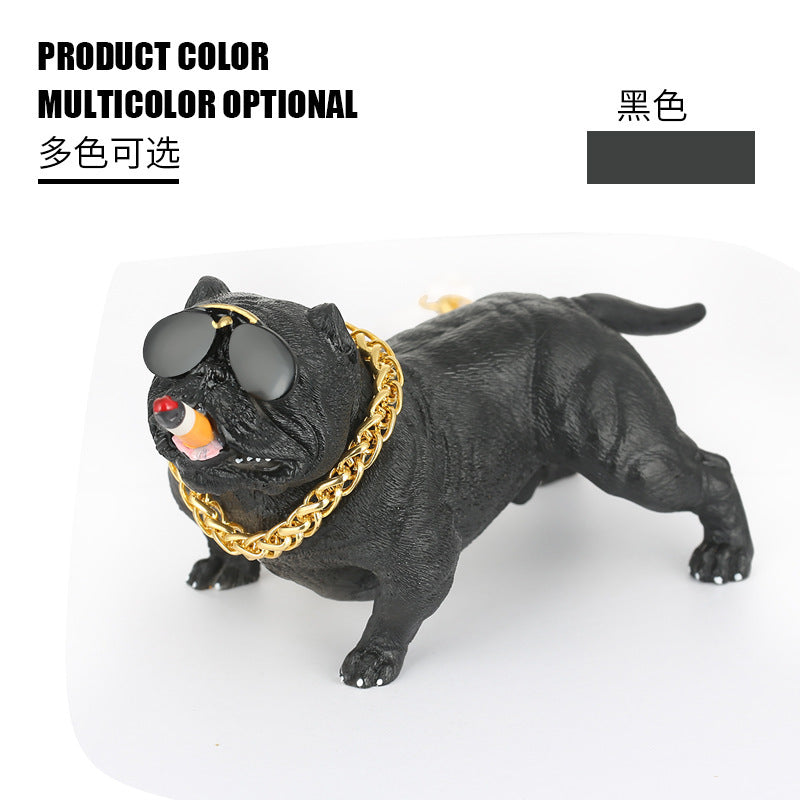 Sunglasses Dog Car Dashboard Ornament