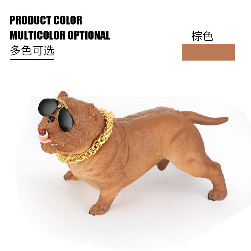 Sunglasses Dog Car Dashboard Ornament