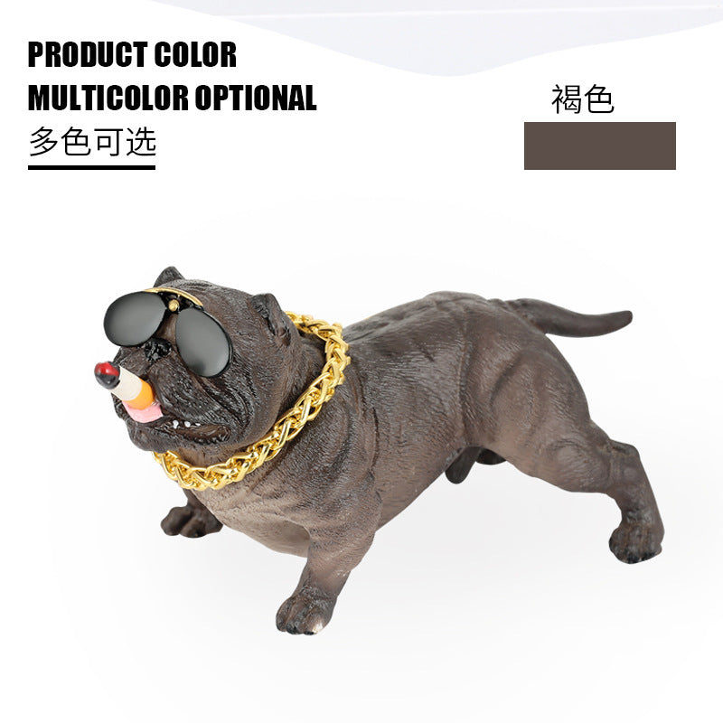 Sunglasses Dog Car Dashboard Ornament